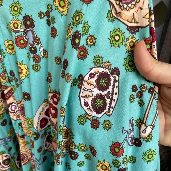 Hell bunny 50’s style sugar skull swing dress - Picture 3 of 6